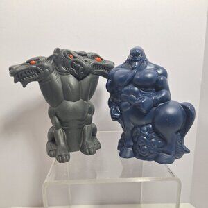 Disney Hercules 3 Headed Dog Centaur Figures Gray & Blue